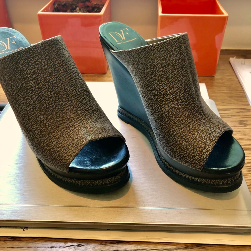 5in DVF Slip On Wedge Sandals